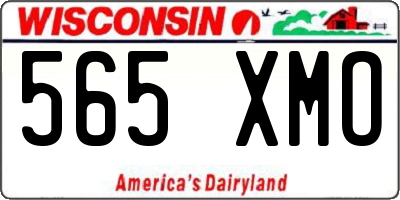 WI license plate 565XMO