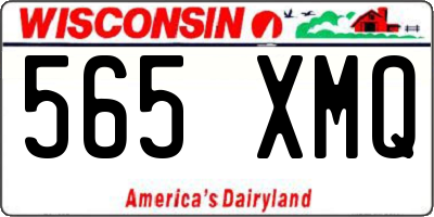 WI license plate 565XMQ