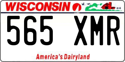 WI license plate 565XMR