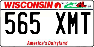 WI license plate 565XMT