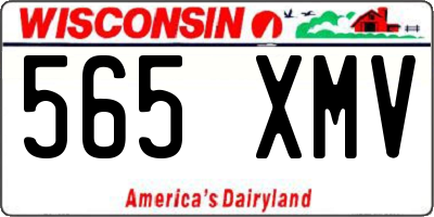 WI license plate 565XMV