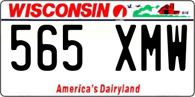 WI license plate 565XMW