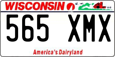 WI license plate 565XMX