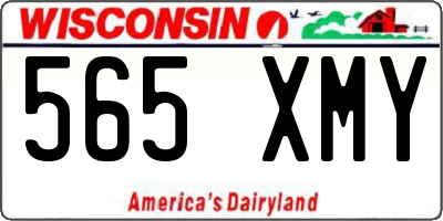 WI license plate 565XMY