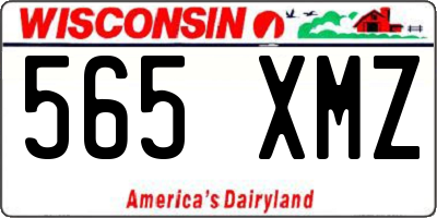 WI license plate 565XMZ
