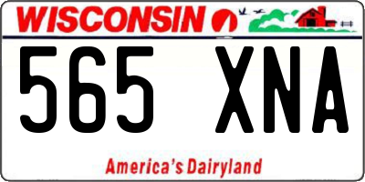 WI license plate 565XNA