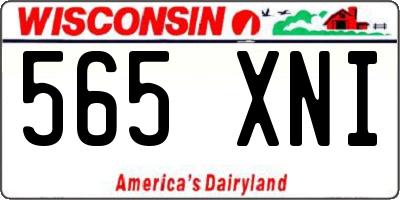 WI license plate 565XNI