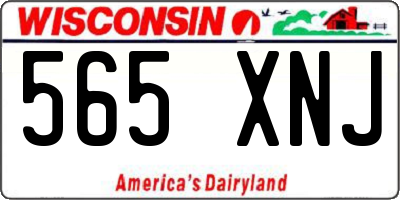 WI license plate 565XNJ