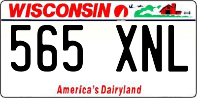 WI license plate 565XNL