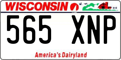 WI license plate 565XNP