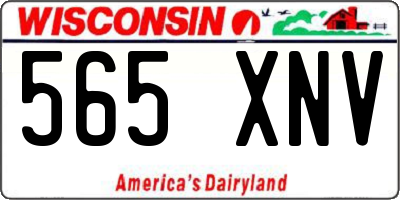 WI license plate 565XNV
