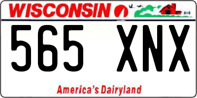 WI license plate 565XNX