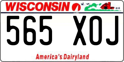 WI license plate 565XOJ