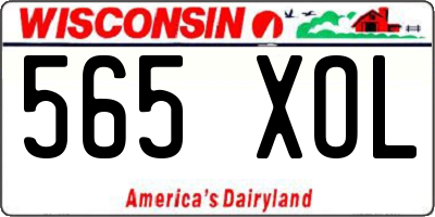 WI license plate 565XOL