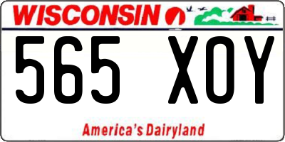 WI license plate 565XOY
