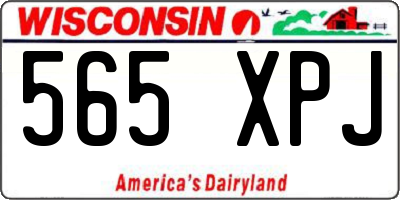 WI license plate 565XPJ