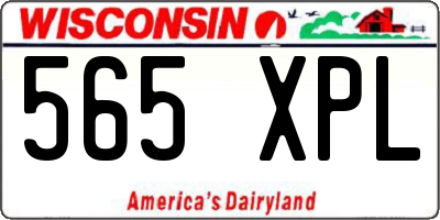 WI license plate 565XPL