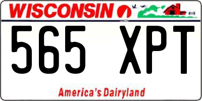 WI license plate 565XPT