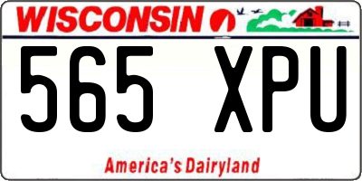 WI license plate 565XPU