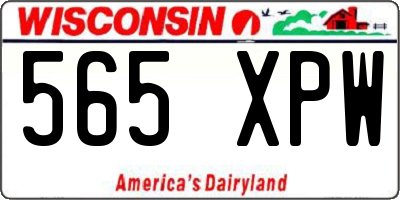 WI license plate 565XPW