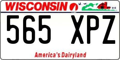 WI license plate 565XPZ