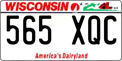 WI license plate 565XQC