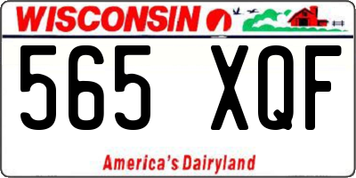 WI license plate 565XQF