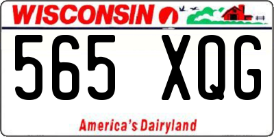 WI license plate 565XQG