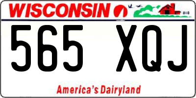 WI license plate 565XQJ