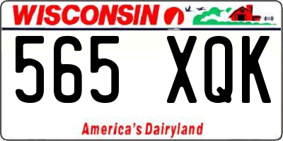 WI license plate 565XQK
