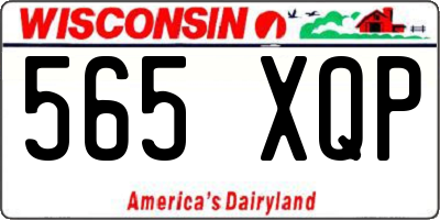 WI license plate 565XQP