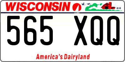 WI license plate 565XQQ