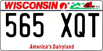 WI license plate 565XQT