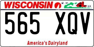 WI license plate 565XQV
