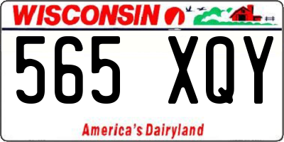 WI license plate 565XQY