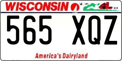 WI license plate 565XQZ