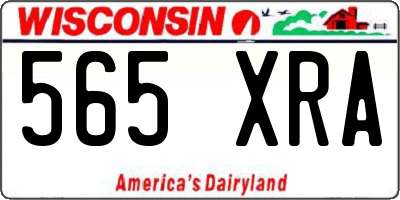 WI license plate 565XRA