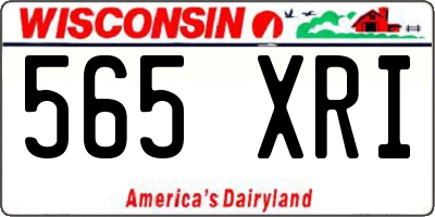 WI license plate 565XRI