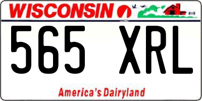 WI license plate 565XRL