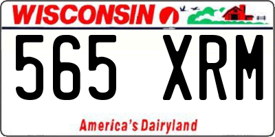 WI license plate 565XRM
