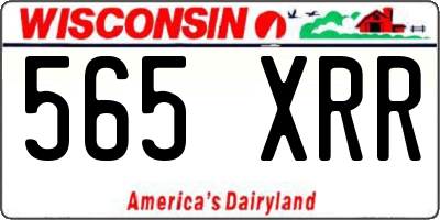 WI license plate 565XRR