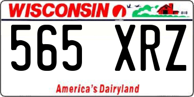 WI license plate 565XRZ