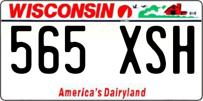 WI license plate 565XSH