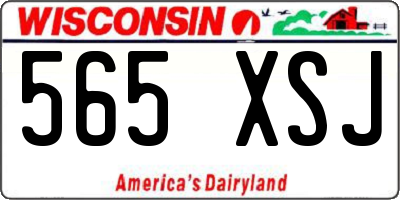 WI license plate 565XSJ