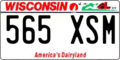 WI license plate 565XSM