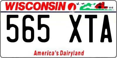 WI license plate 565XTA