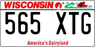 WI license plate 565XTG
