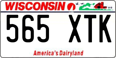 WI license plate 565XTK