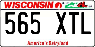 WI license plate 565XTL