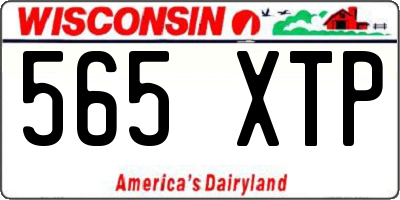 WI license plate 565XTP